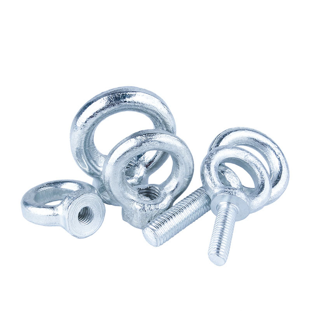 Pernos de argolla galvanizados de acero blanco y azul galvanizado de alta resistencia DIN580