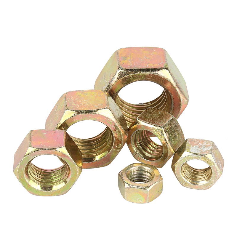 Yellow Zinc Plated Hex Nuts Din Bolts Nuts Screws Panda Fastener