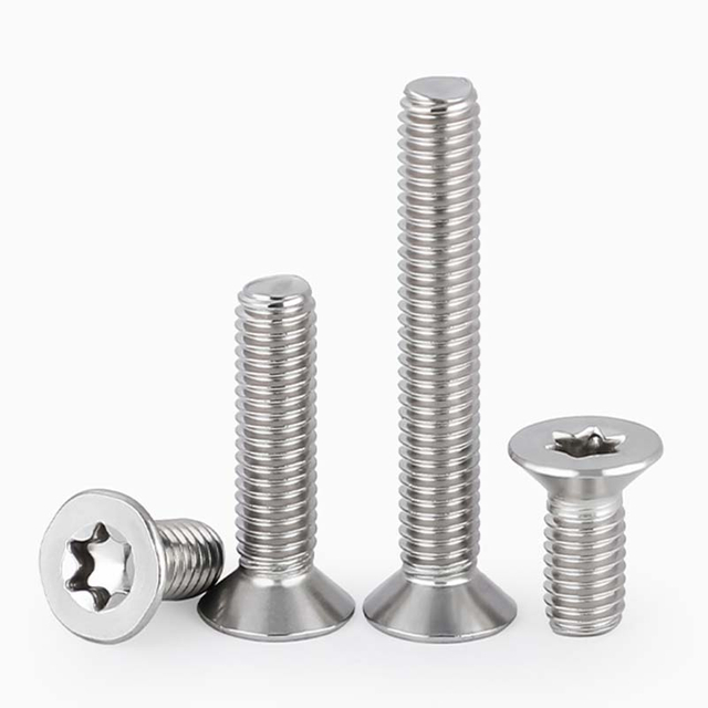 Tornillo de m&aacute;quina principal plano del perno antirrobo del acero inoxidable ISO14582