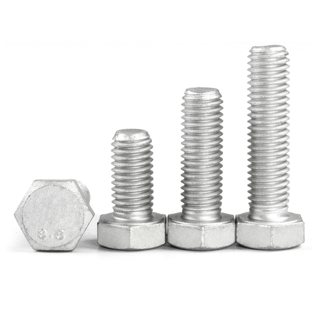 O a&ccedil;o de alta resist&ecirc;ncia DIN931 DIN933 Dacromet encanta os parafusos