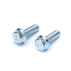Pernos de brida chapados en zinc blanco azul de alta resistencia DIN6921
