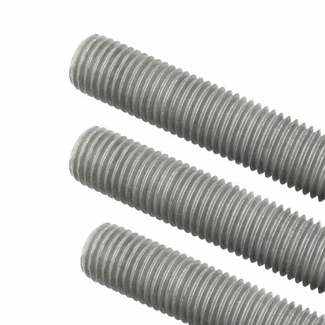 Ros rosqueado de a&ccedil;o de grande resist&ecirc;ncia galvanizado HDG por mergulho quente DIN975 DIN976