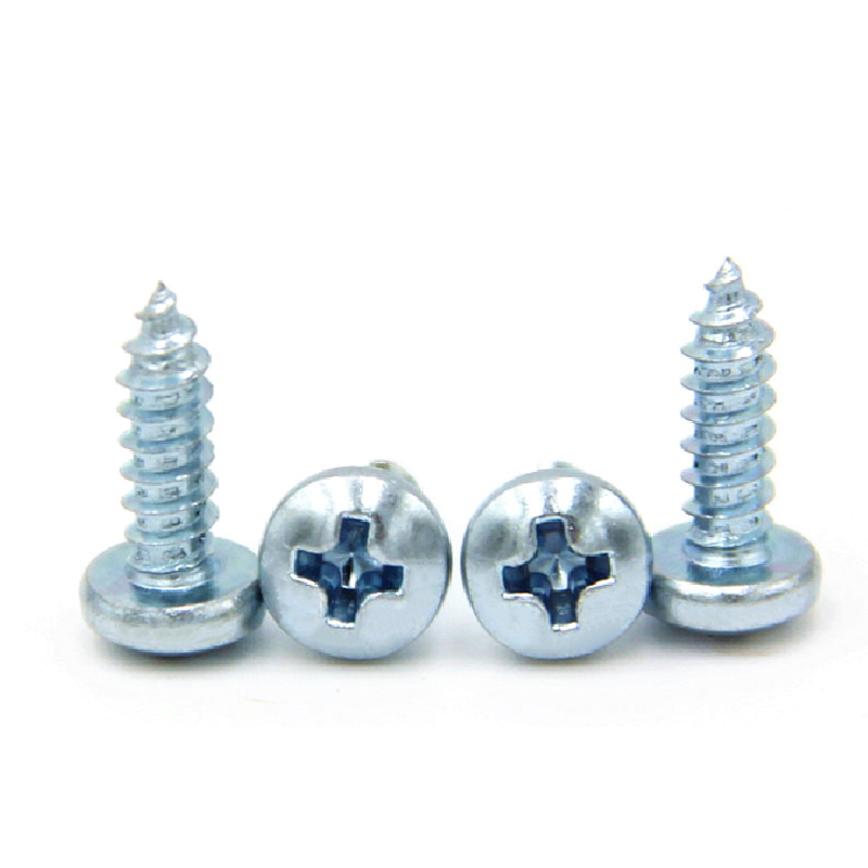 Steel Thread Rolling Screw For Plastic, Zinc Plated, Pan Head, Star Drive, #2-28 Thread Size, 1
