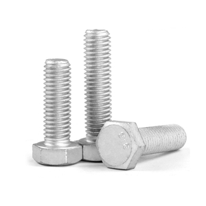 Boulons hexagonaux Dacromet en acier haute r&eacute;sistance DIN931 DIN933